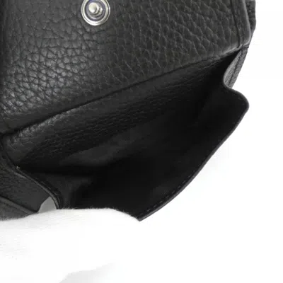 Pre-owned Gucci Black Gg Leather Wallet (bi-fold) ()