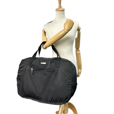 Pre-owned Gucci Black Nylon Boston Bag Handbag Tote Bag ()