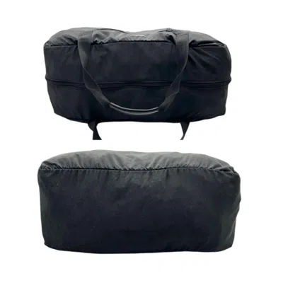 Pre-owned Gucci Black Nylon Boston Bag Handbag Tote Bag ()