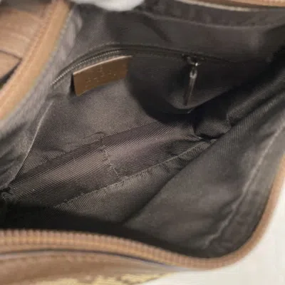 Pre-owned Gucci Brown Canvas Shoulder Bag ()