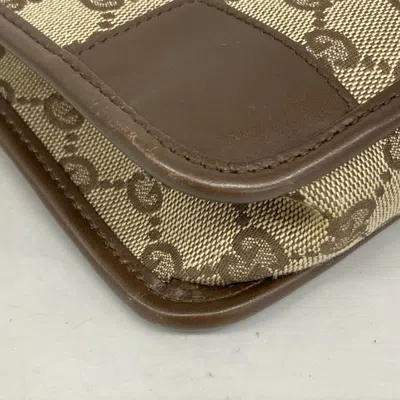 Pre-owned Gucci Brown Canvas Shoulder Bag ()
