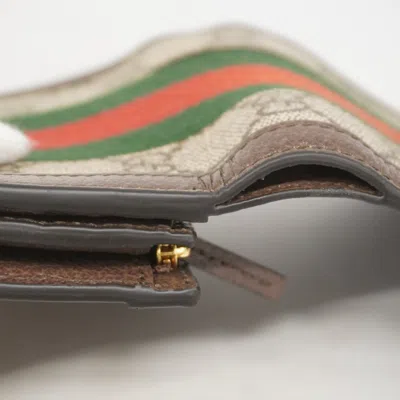 Pre-owned Gucci Brown Pvc Wallet (bi-fold) ()
