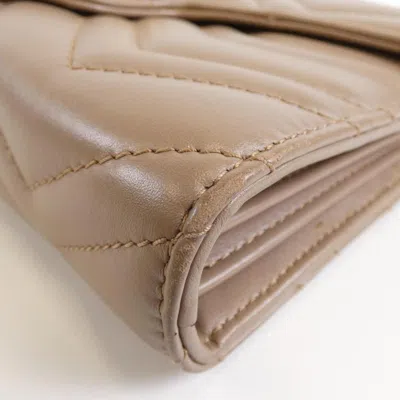 Pre-owned Gucci Gold Leather Shoulder Bag ()