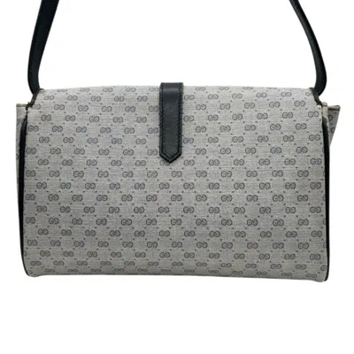 Pre-owned Gucci Navy Pvc Leather Shoulder Bag () In Blue