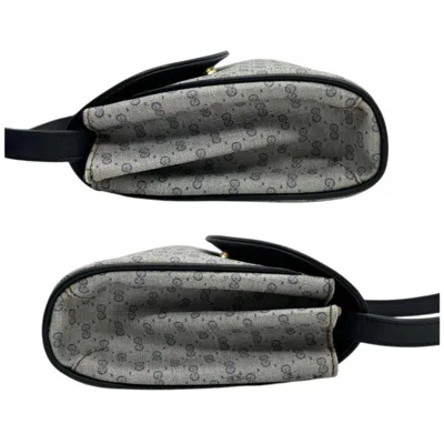 Pre-owned Gucci Navy Pvc Leather Shoulder Bag () In Blue