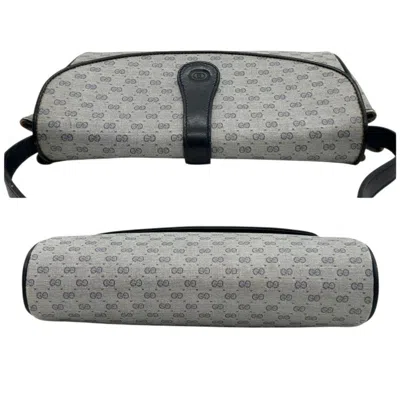 Pre-owned Gucci Navy Pvc Leather Shoulder Bag () In Blue