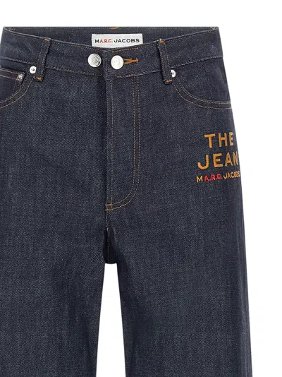 Apc Wide-leg Rigid Denim Jeans With Contrast Stitching In Blue