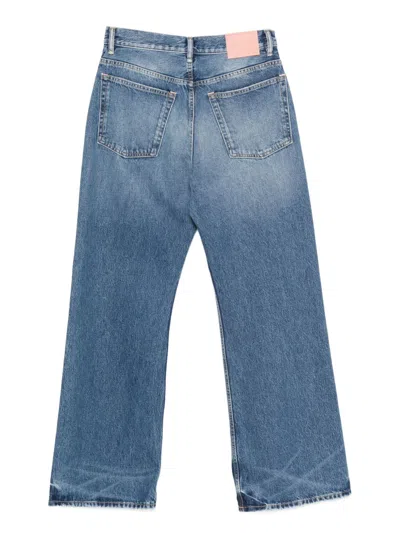 Acne Studios Denim Cotton Jeans In Animal Print