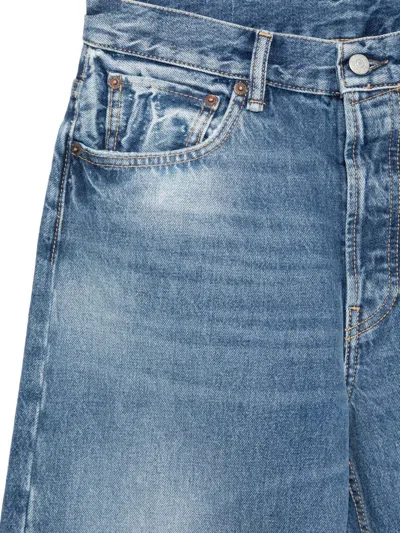 Acne Studios Denim Cotton Jeans In Animal Print
