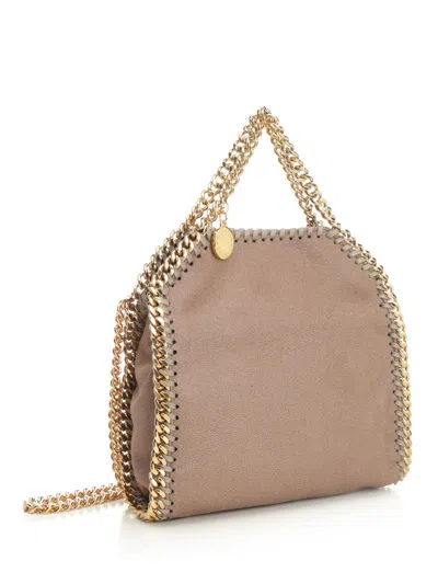 Stella Mccartney Borsa Tote Micro Falabella Handbags Beige In Pink