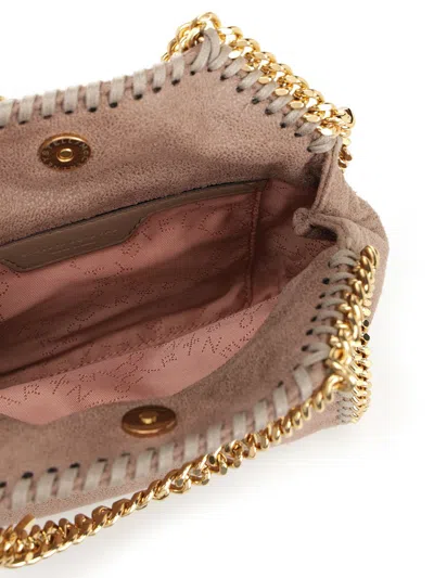 Stella Mccartney Borsa Tote Micro Falabella Handbags Beige In Pink
