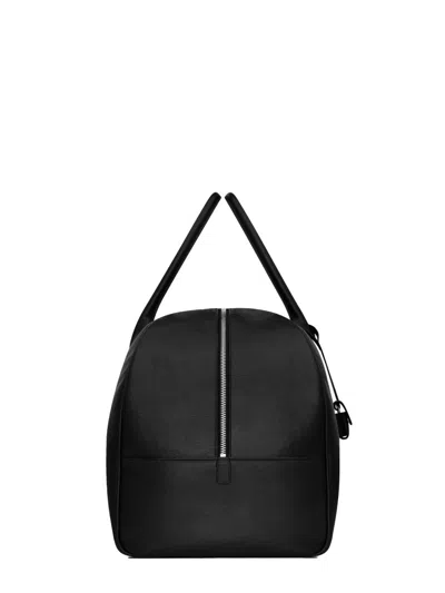 Saint Laurent Travel Bag With Padlock And Top Handles In Black