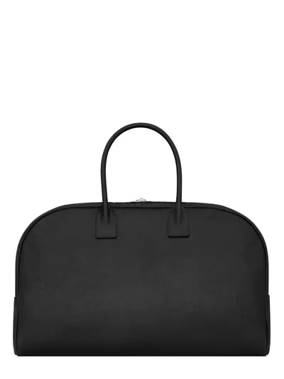 Saint Laurent Travel Bag With Padlock And Top Handles In Black