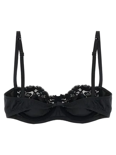 Dolce & Gabbana Women Bra In Silk And Lace In Black