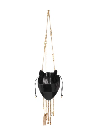 Chloé Château Treasures Leather And Suede Crossbody Bag