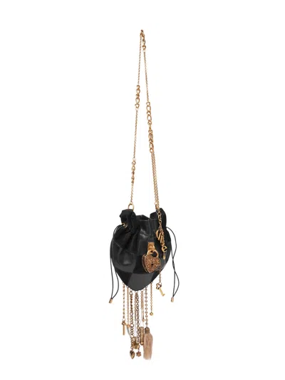 Chloé Château Treasures Leather And Suede Crossbody Bag