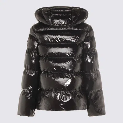 Pinko Eleodoro Caban Hooded Puffer Jacket In Black