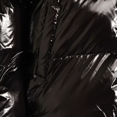 Pinko Eleodoro Caban Hooded Puffer Jacket In Black