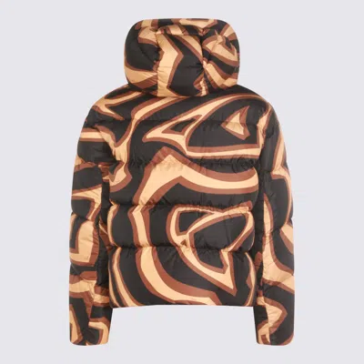 Pucci Coats Blacks And Greys In Animal Print