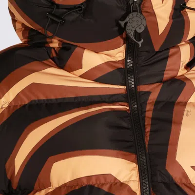 Pucci Coats Blacks And Greys In Animal Print