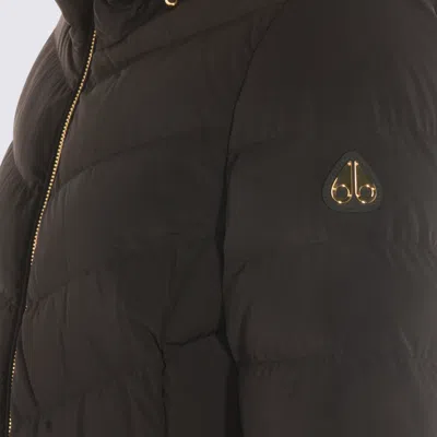 Moose Knuckles Black Nylon Down Jacket