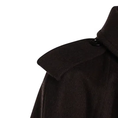 Burberry Coats Cog Brown Melange In Brown