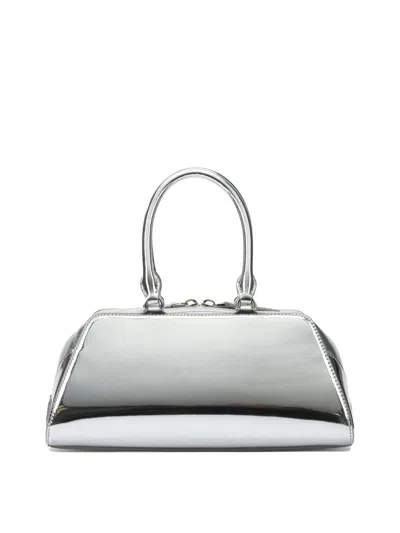 Givenchy Small Antigona East-west Laminated Leather Handbag In Silver