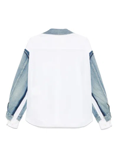 Junya Watanabe Denim Shirt Jacket In Blue