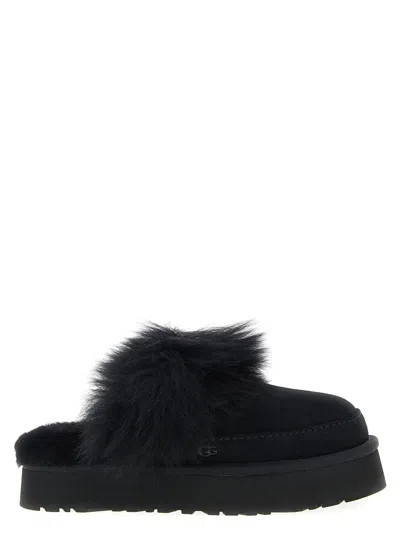 Ugg Disquette Chalet Suede And Sheepskin Slippers In Multi