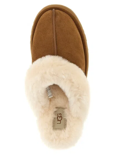 Ugg Disquette Flat Shoes Brown In Animal Print