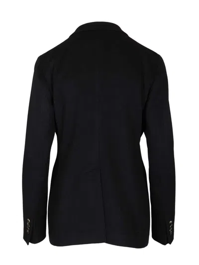 Tagliatore Double-breasted Blazer Jackets Black In Black