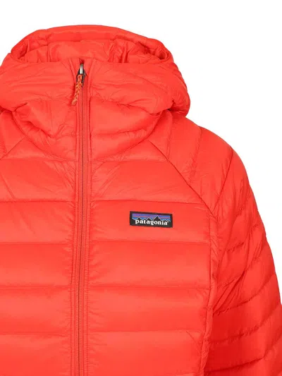 Patagonia Down Sweater™ Hoody Coats Red In Orange