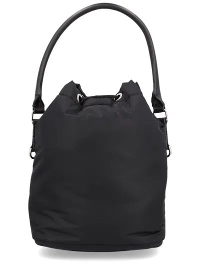Premiata Modern Bucket Bag Featuring Zip Pocket In Black