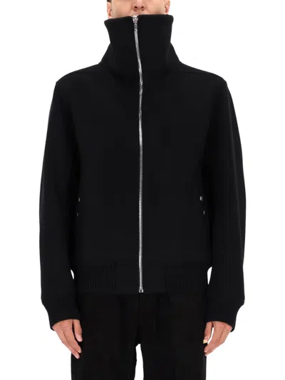 Rick Owens Blixa Dracucollar Jacket In Black