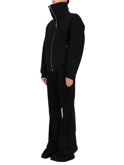 Rick Owens Blixa Dracucollar Jacket In Black