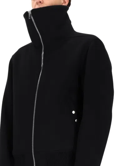 Rick Owens Blixa Dracucollar Jacket In Black