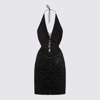 Roberto Cavalli Dresses Blacks And Greys In Black
