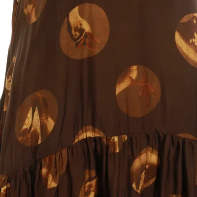 Uma Wang Black Viscose Dress In Brown