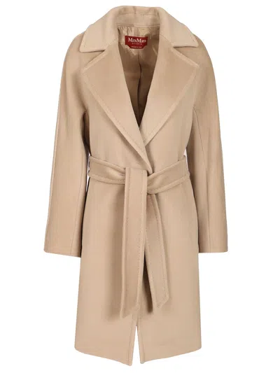Max Mara Dressing Gown Coat Coats Beige In Brown