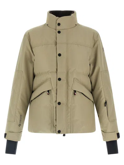 Moncler Elfin Puffer Jackets Beige In Green