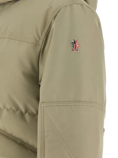 Moncler Elfin Puffer Jackets Beige In Green