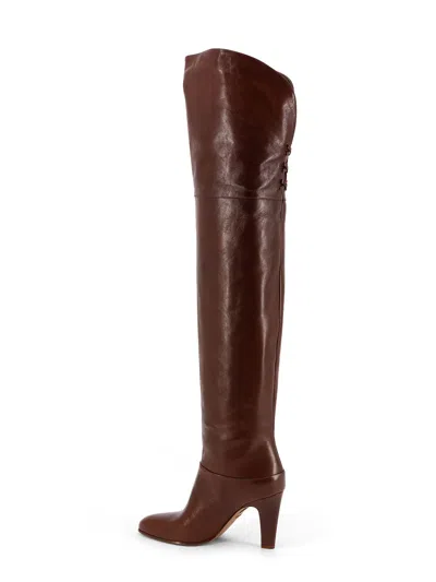 Chloé Eve Over The Knee Leather Boots In Multi