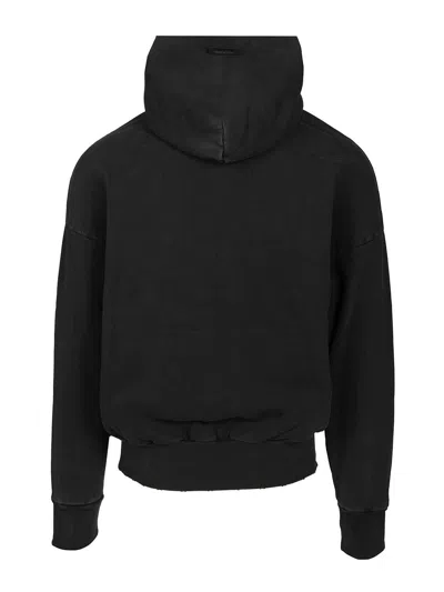 Fear Of God Hooded Long Sleeve Knitwear Garment In Black
