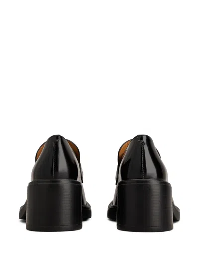 Tod's Block Heel Round Toe Loafers With Hardware In Multi