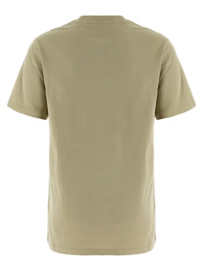 Maison Kitsuné Hunter Fox Head Short Sleeve T-shirt In Green