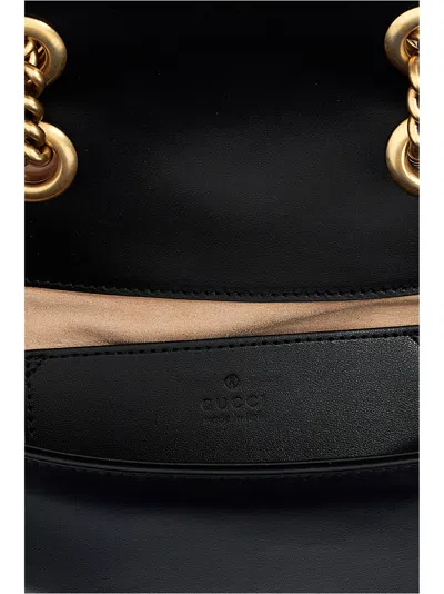 Gucci Gg Marmont Crossbody Bags Black In Black