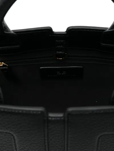 Elisabetta Franchi Medium Tote Bag With Logo In Black
