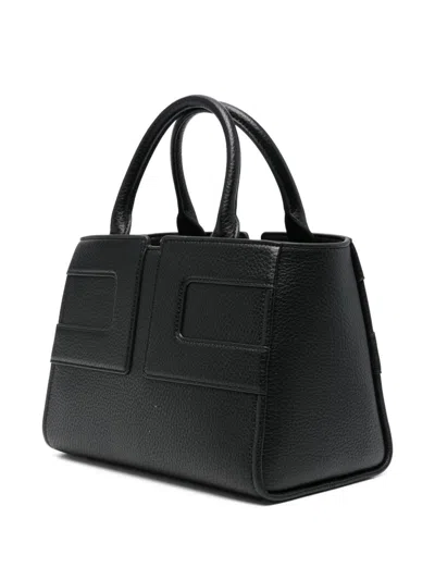 Elisabetta Franchi Medium Tote Bag With Logo In Black