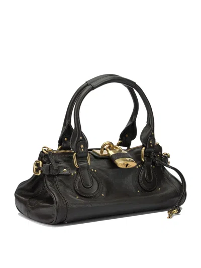Chloé Handbags Brown In Black