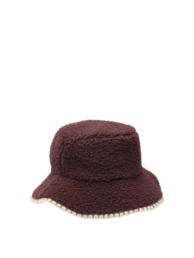 Ugg Textured Scalloped Hat In Brown